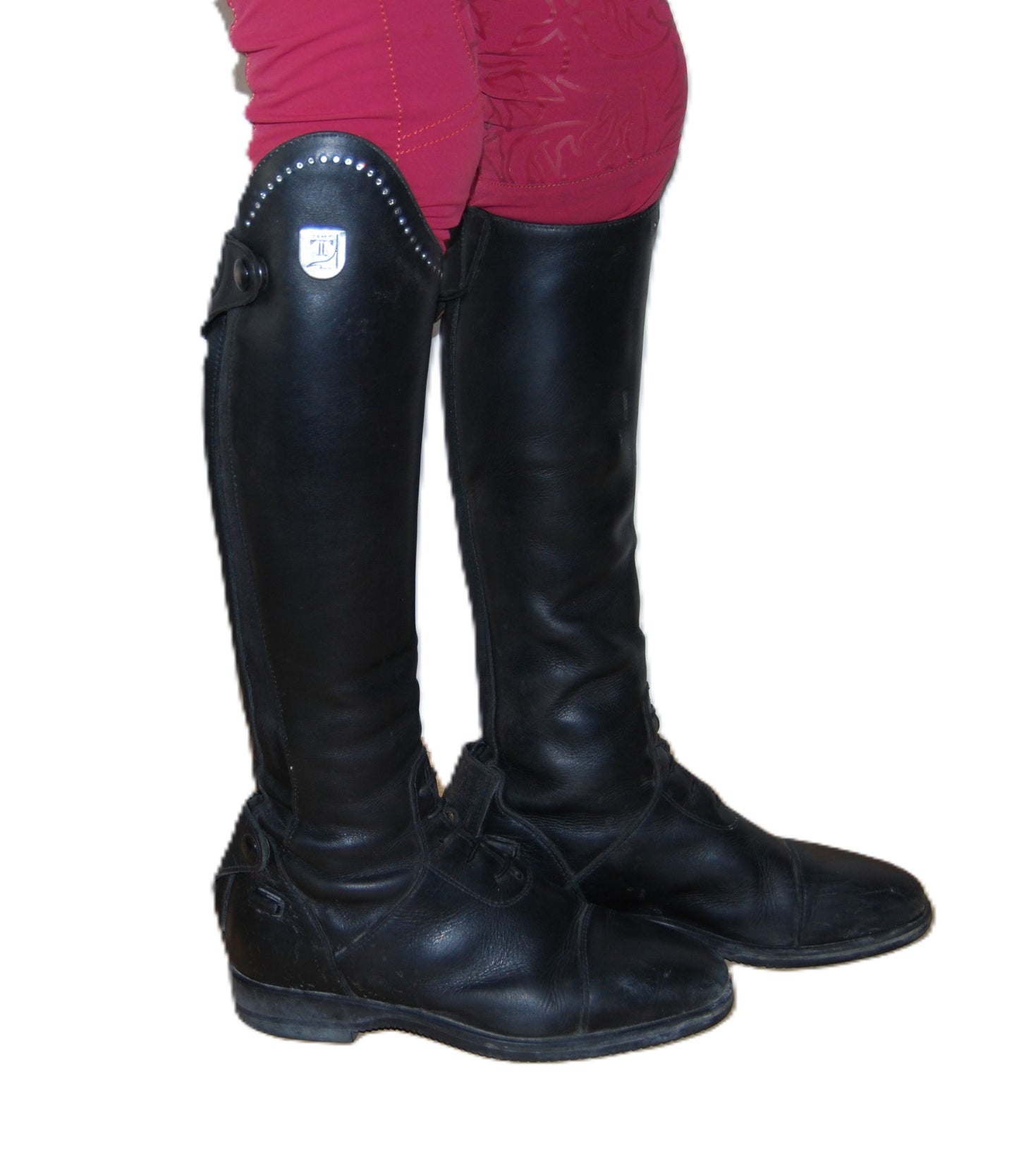 Bottes TdeT noires avec strass T36