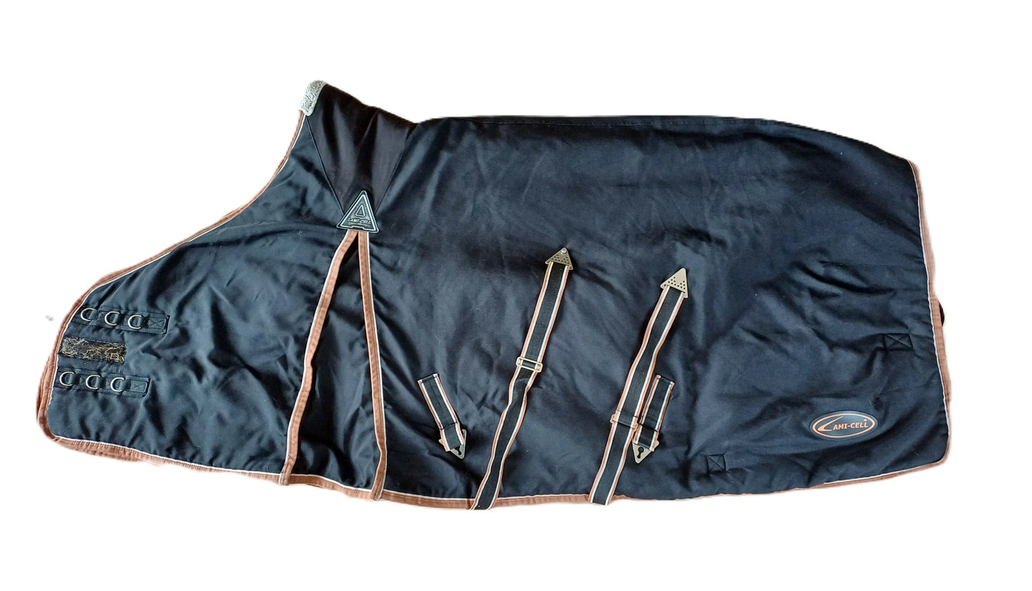 Zwarte Lamicell deken 155cm 300g