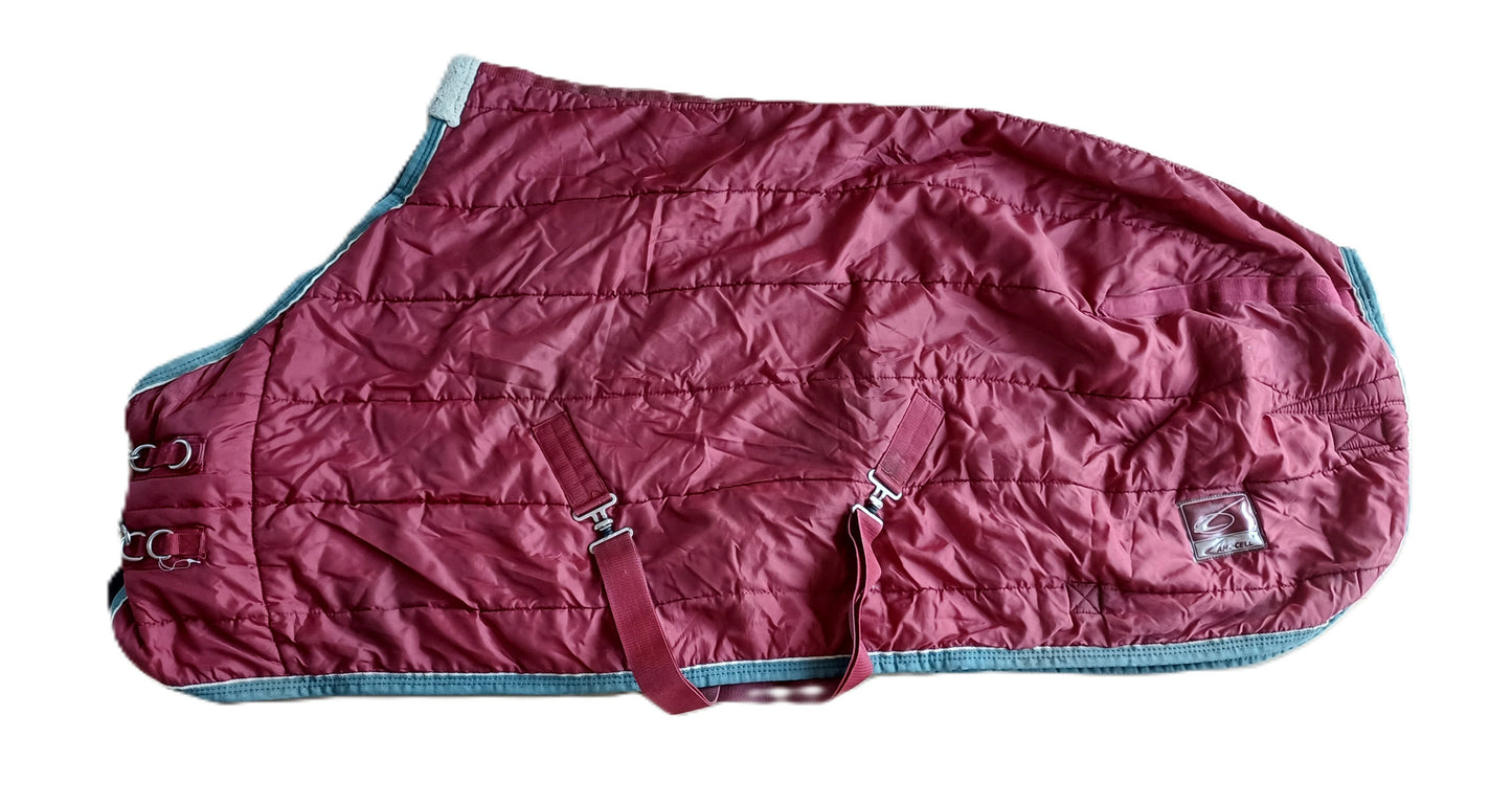 Couverture Lamicell Bordeaux – 125 cm (100 g, bon état)