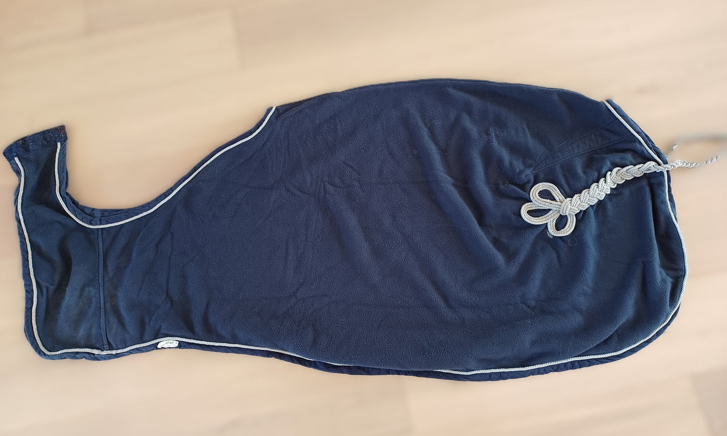 Couvre-reins Lamicell – Bleu marine, 145 cm (Bon état)