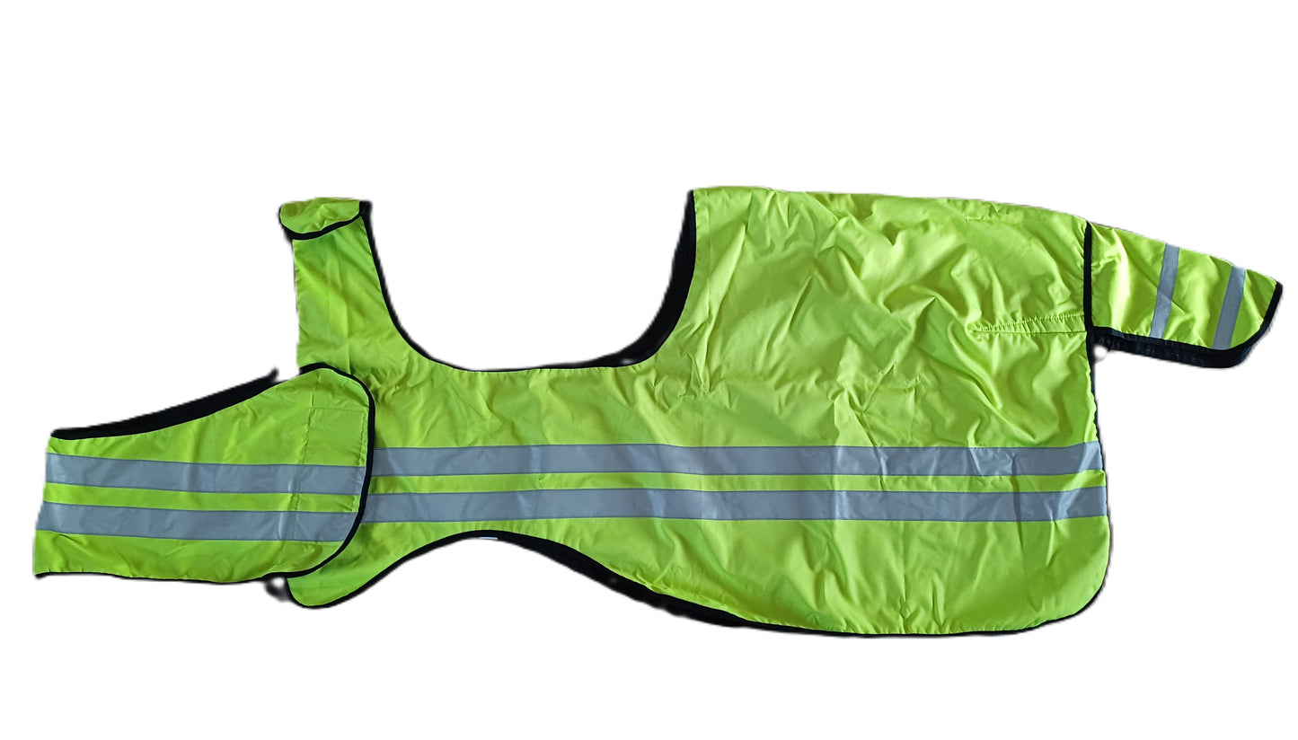 Nieuw 145 cm fluorescerend kwartzeil - Veiligheid en zichtbaarheid voor paarden in de buitenlucht