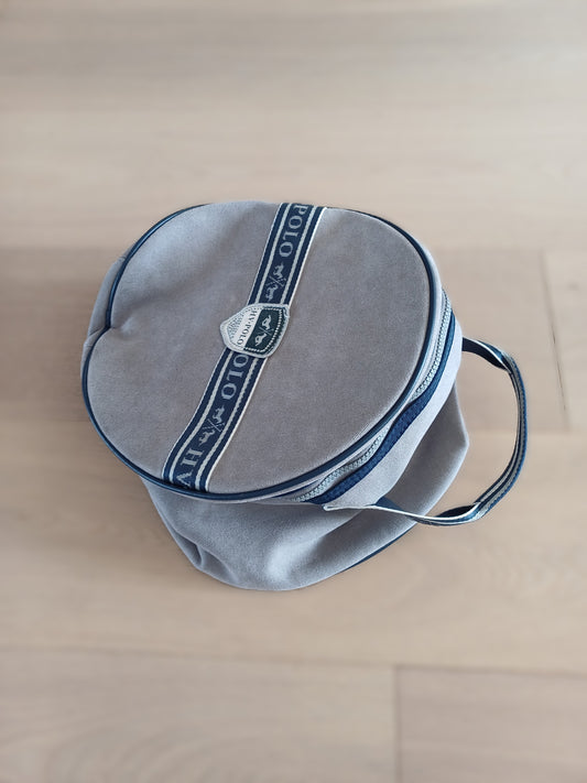 HV Polo spuitzak in beige en marineblauw