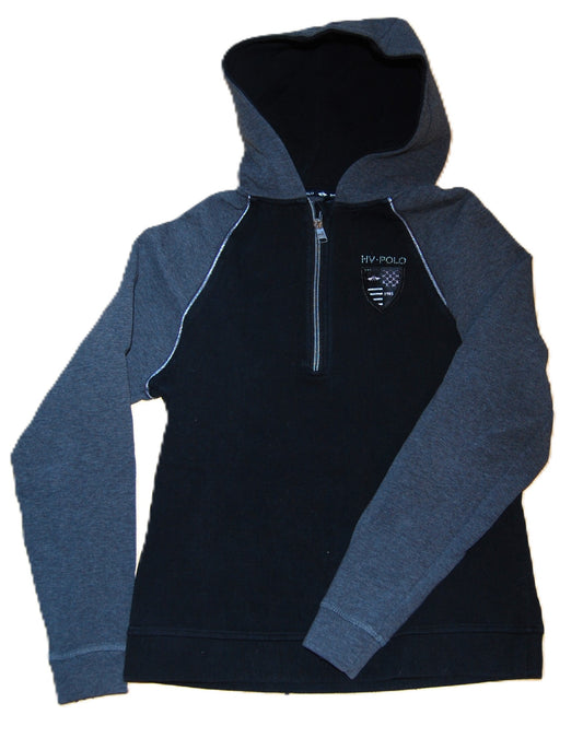 HV Polo Sweatshirt Zwart en Grijs XS (Valt Klein) - Comfort