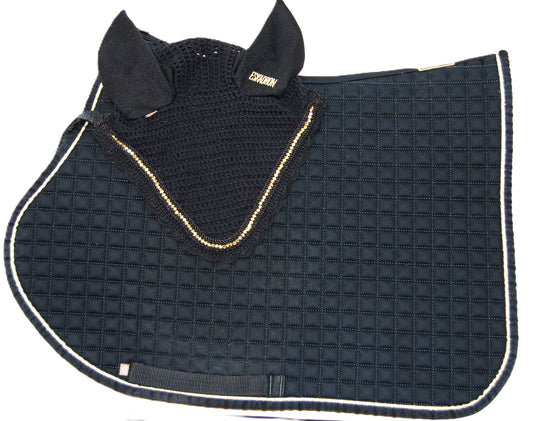 Eskadron Volledig zwart tapijt + motorkapset Zeer goede staat