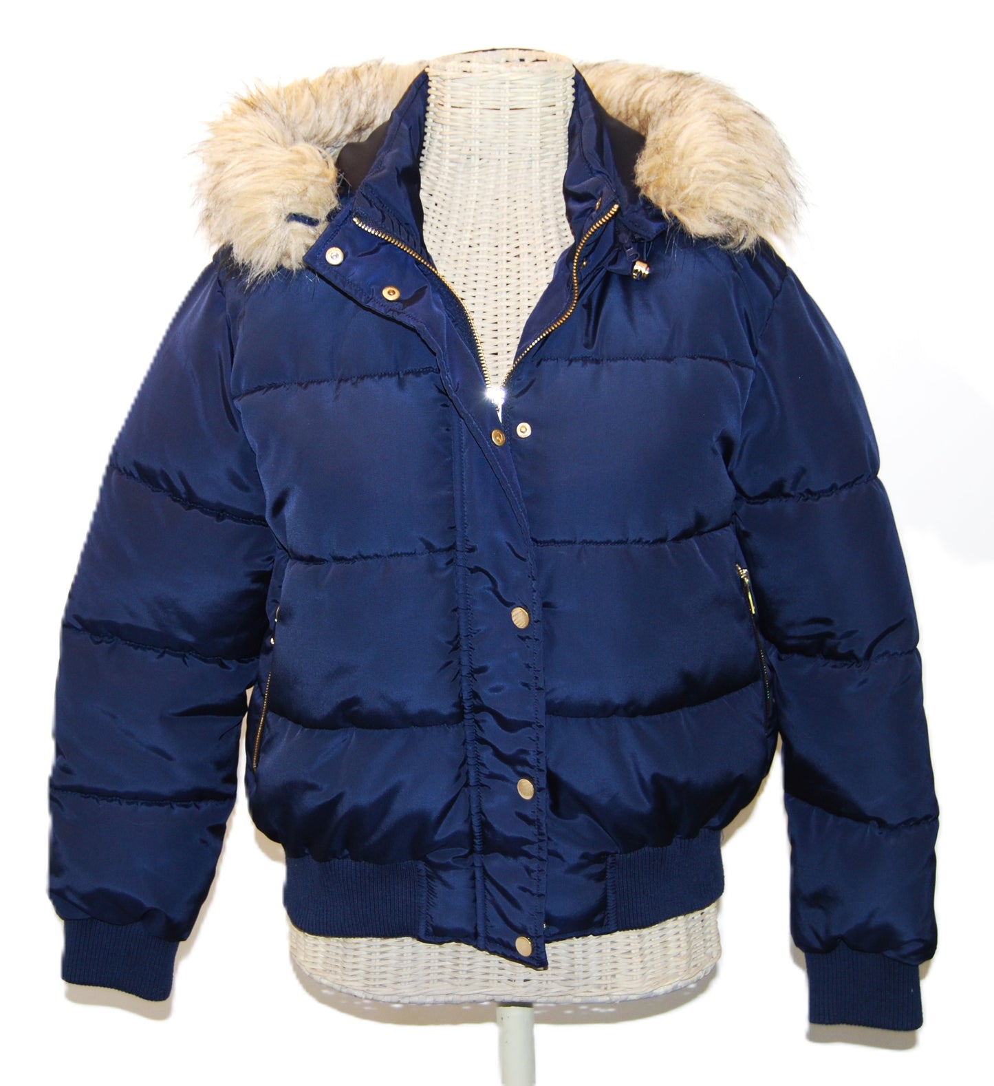 Marineblauwe Pufferjas M - Ruiterwarmte