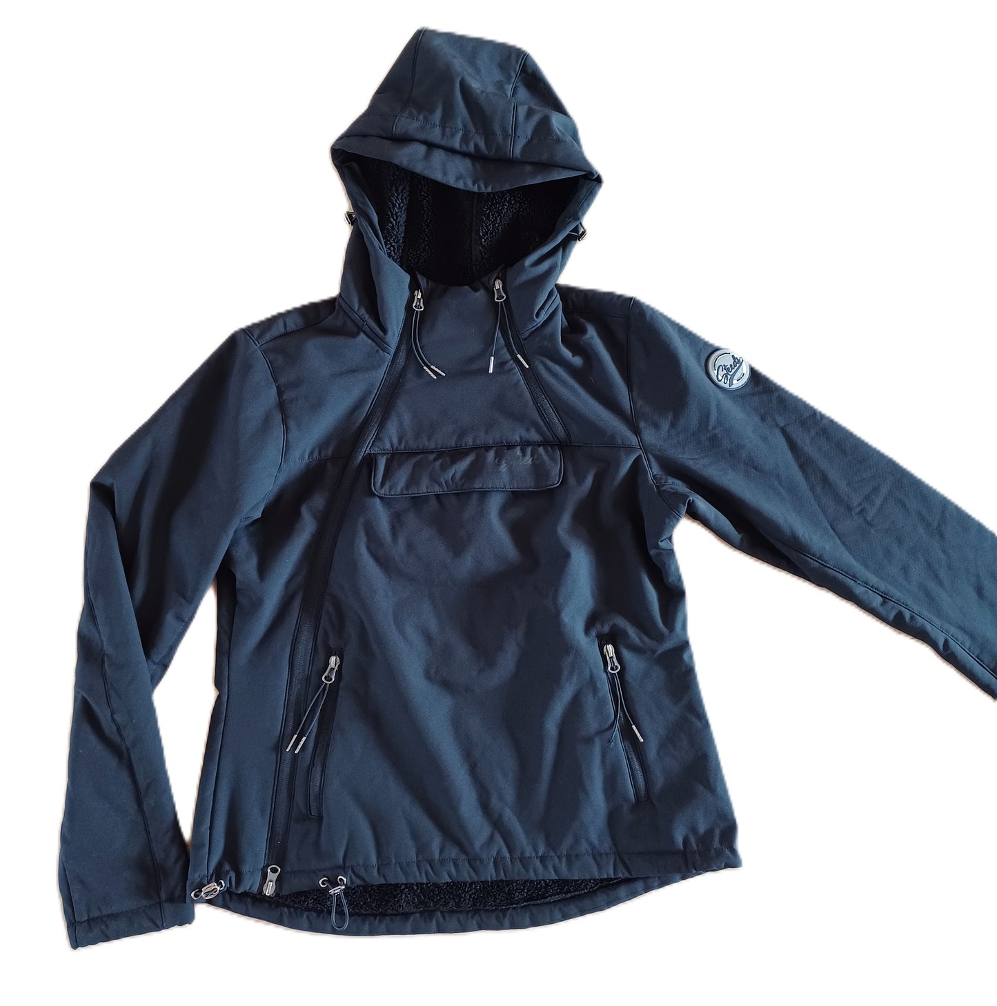 Steeds Zwarte Jas, Maat M, Warm en Lichtgewicht - Bijna Nieuw