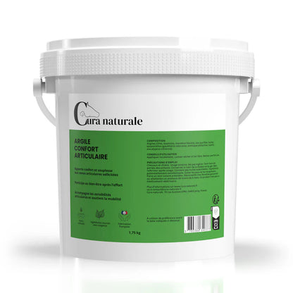 Argile Confort Articulaire Cheval Cura Naturale – 1,75 kg (100% Naturelle, Prête à l'Emploi)