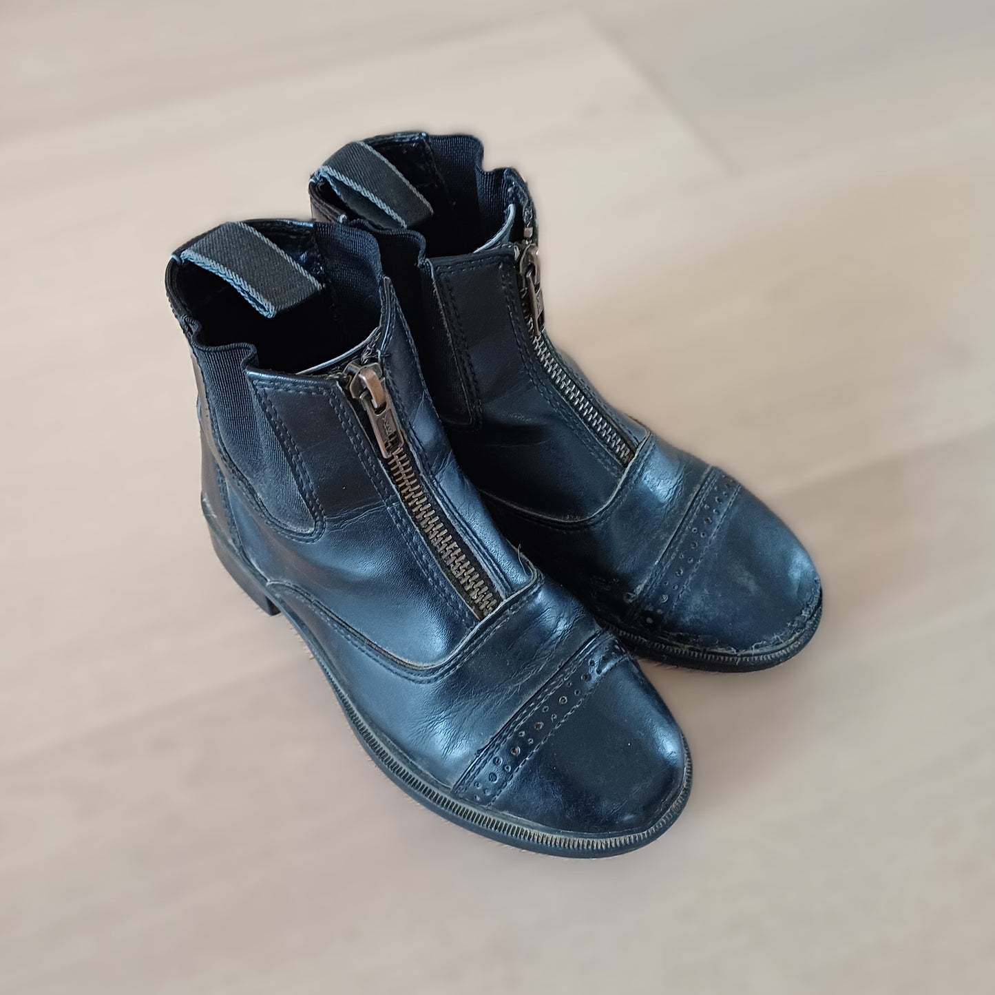 Zwarte leren laarzen maat 30