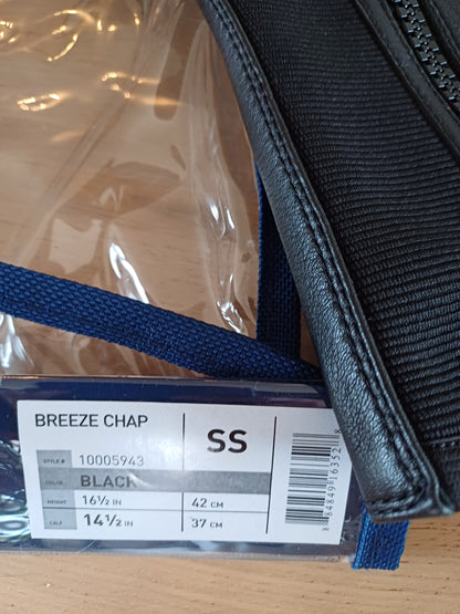 Chaps ARIAT Noires – Taille S, Hauteur 42 cm, Mollet 37 cm (Neuves)