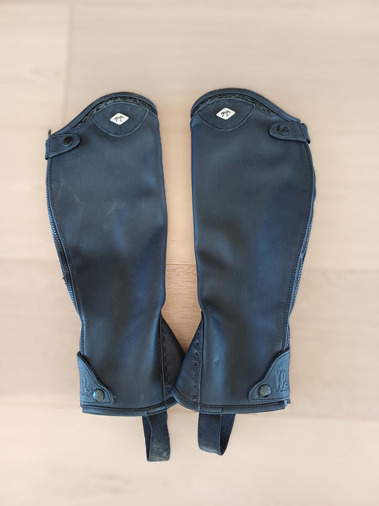 Chaps en Cuir Noir Pénélope – Taille S Short | Très bon état