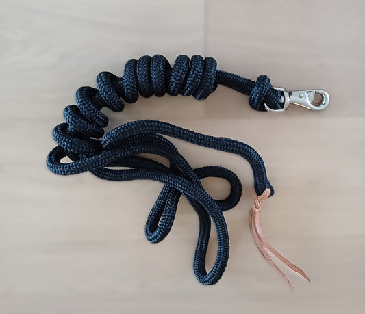 Corde Longue Noire – Longe d'Équitation (Neuve)