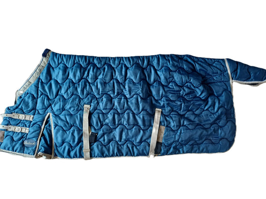 Beltack blauwe en beige deken 300gr 155cm