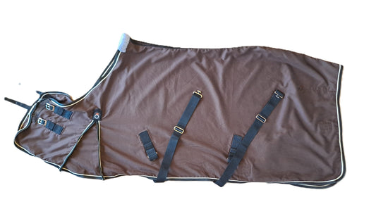 Bruin katoenen overhemd 135cm