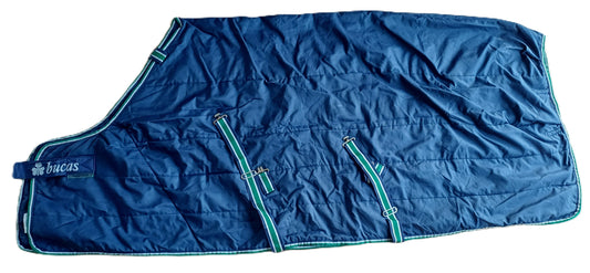 Couverture Bucas “Quilt Stay Dry” Bleu Marine – 145 cm (150 g, très bon état)