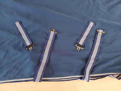 Couverture anti-mouches HARRY HORSE – Marine, 135 cm (Très bon état)