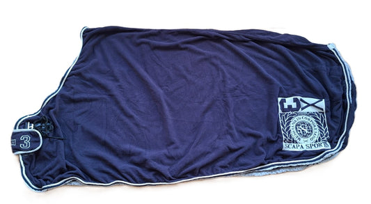 Couverture polar SCAPA – Marine, 125 cm, Séchante (Très bon état)