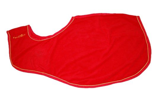 Equithème Rode Fleece Kwartdeken voor Pony 115cm - Warmte en Comfort