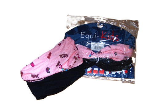 Marineblauwe en roze buff voor kinderen