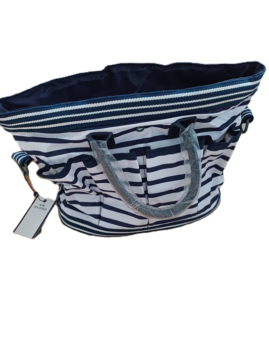 Sac de Pansage HV Polo Marine & Blanc – Multi-poches avec Cordon Resserrant