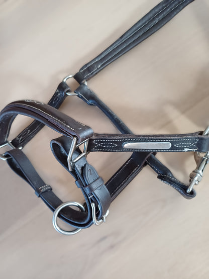 Licol en cuir – Taille Cob (Très bon état)