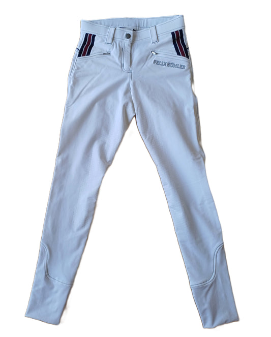 Pantalon d’Équitation Felix Bühler Blanc – Taille 38 (neuf sans étiquette)