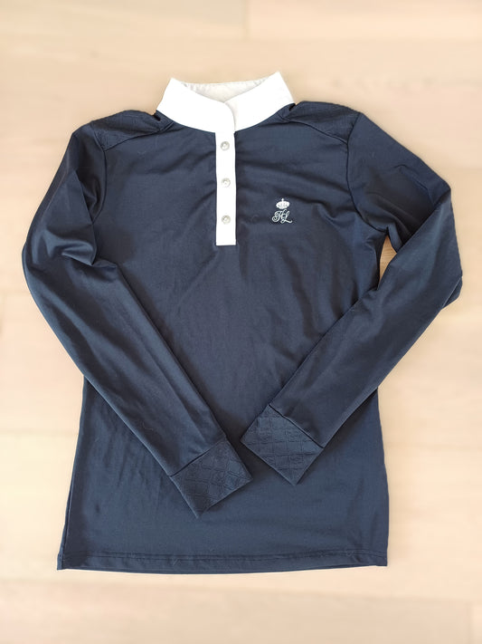 Kingsland marineblauw wedstrijdpoloshirt met lange mouwen M