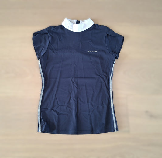 Polo concours Equithème Bleu Marine Très bon état– Taille XS (14/64)