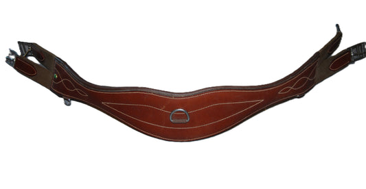 JL bruine leren singel Pony 100cm