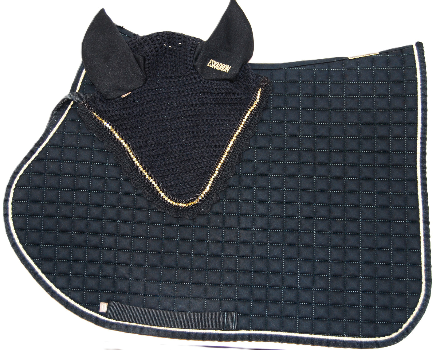 Eskadron Volledig zwart tapijt + motorkapset Zeer goede staat