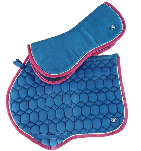 Blauwe mat &amp; QHP Full memory foam kussen