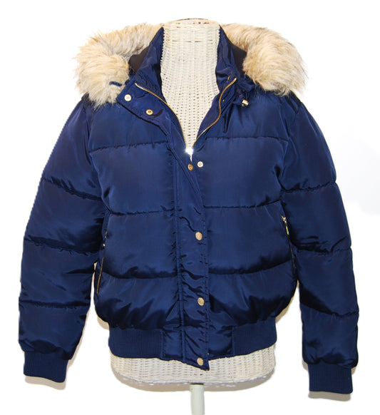 Marineblauwe Pufferjas M - Ruiterwarmte