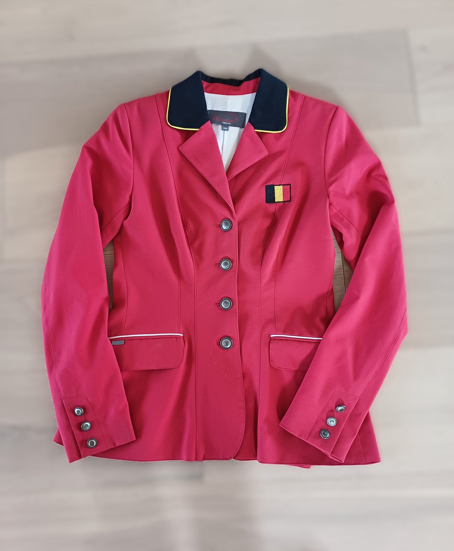 Veste de concours WINSTON EQUESTRIAN – Taille 34 (Très bon état)